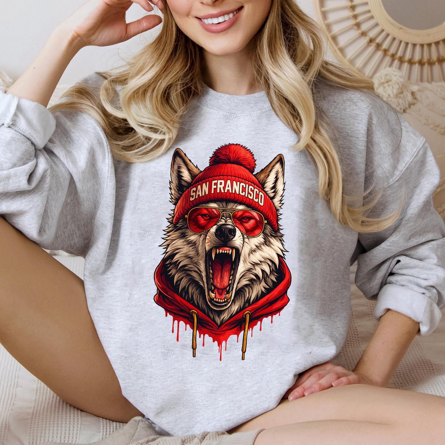 San Francisco Football Retro Style Sweatshirt, San Francisco Super Bowl Champions Shirt, Sunday Football Shirt, San Francisco Shirt