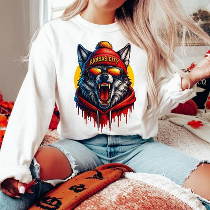 Kansas City Football, Kansas City Football Sweatshirt, Kansas City Sweatshirt, Football Fan Gift, Kansas City Fan, Game Day Shirt.