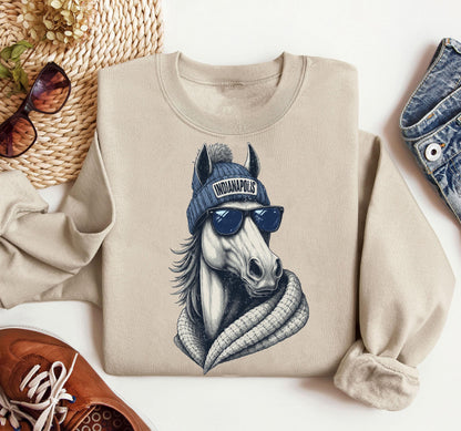 Indianapolis Football Sweatshirt, Retro Sports Fan Shirt, Game Day Gift Tee, Indianapolis Mascot Sweatshirt, Indianapolis Football Fan Shirt