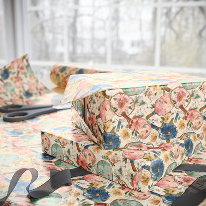 Cute Pickleball Wrapping Paper for Sports Lovers, Gift Wrap for Pickleball Fans, Unique Pickleball Social Club Party Gift Packaging