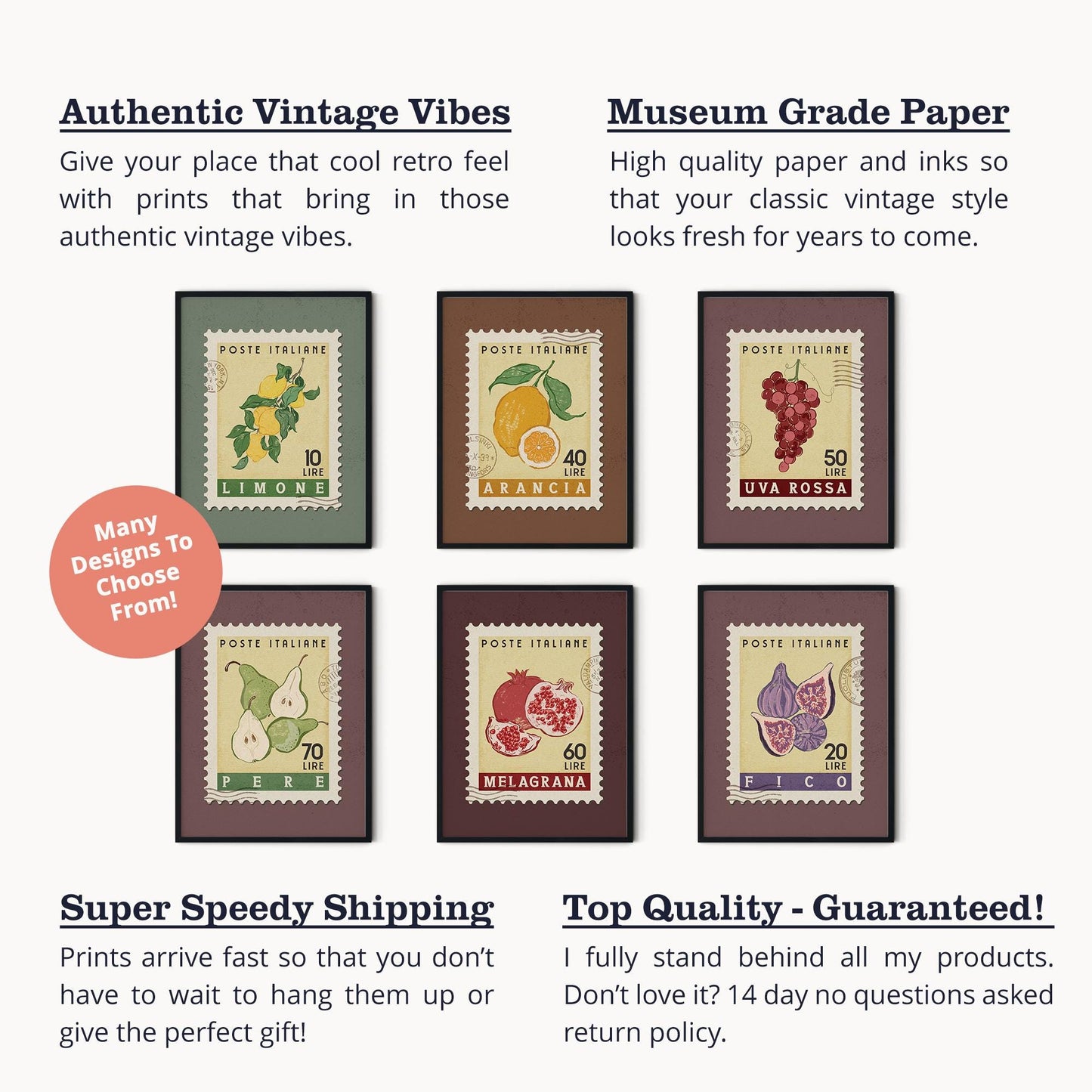 Strawberry Poster, Strawberry Fruit Market Print | Italian Food Art | Fruit Wall Art, Strawberry Poster Set, Retro Kitchen Print