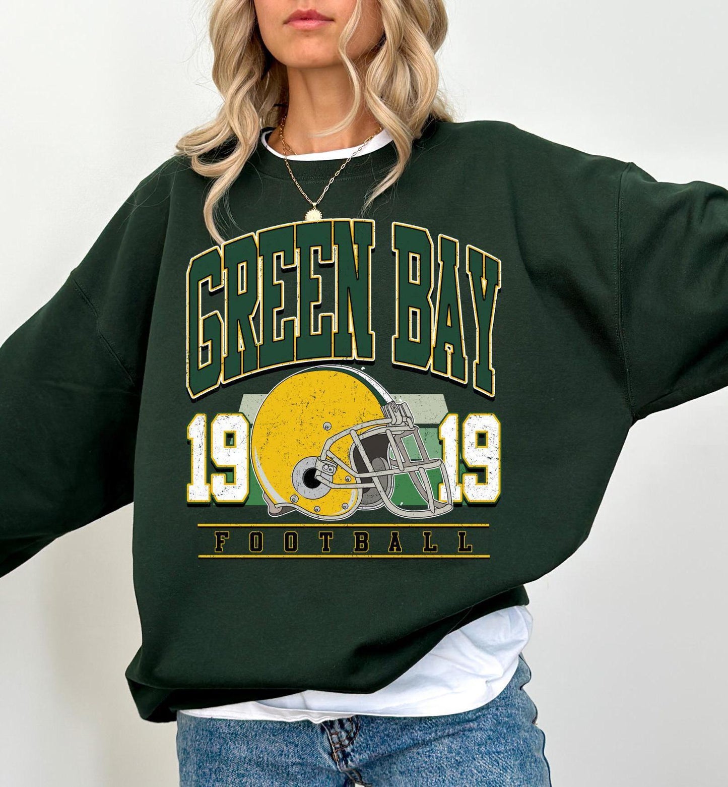 Green Bay Football Vintage Style Sweatshirt, Green Bay Football Crewneck, Green Bay Football T-shirt, Green Bay Fan Gifts Tee