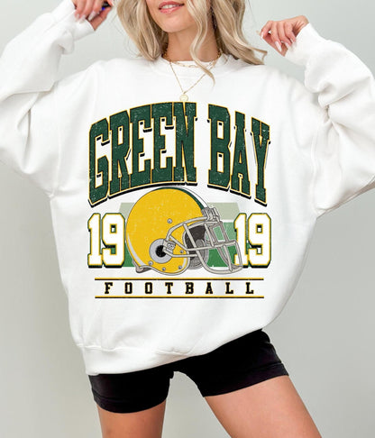 Green Bay Football Vintage Style Sweatshirt, Green Bay Football Crewneck, Green Bay Football T-shirt, Green Bay Fan Gifts Tee