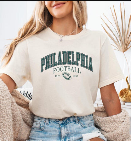 Retro 90s Style Philadelphia Football Sweatshirt, Game Day Tee, Philadelphia Team Football Shirt, Sunday Philadelphia, Philadelphia Football
