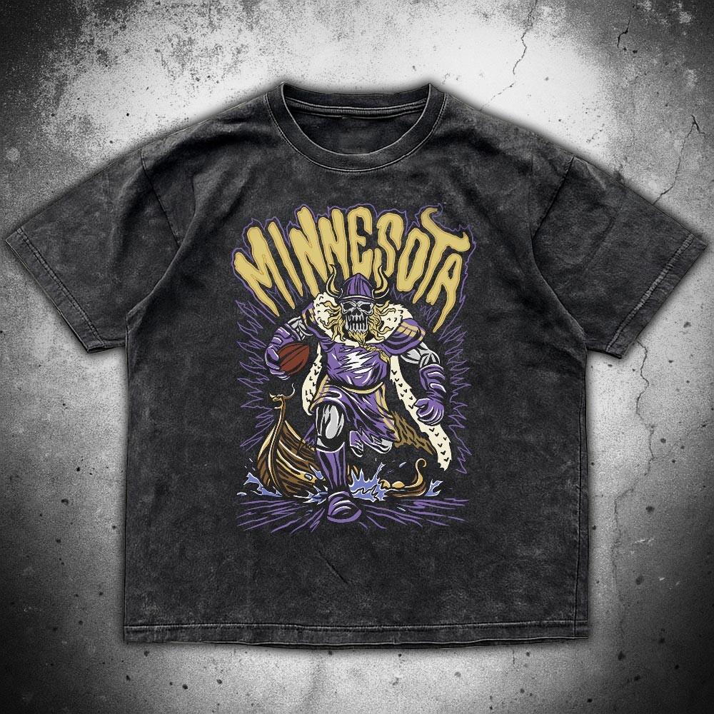 Minnesota Football Skull Vintage Shirt