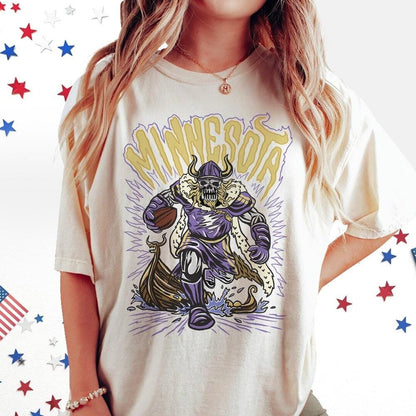 Minnesota Football Skull Vintage Shirt