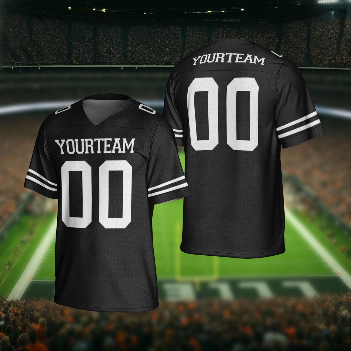 Personalized Team Name Number Football Jersey Shirt, Customized Jersey Gift for Sport Fan, Uniform Game Day Outfit, Birthday Gift For Him