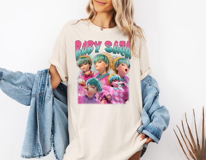 Retro Baby Saja Bootleg Shirt: Comfort Tee, Kpop Fan Gift
