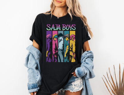Saja Boys Boy Band Shirt, Kpop Demon Hunters Movie Shirt, Bootleg Retro Movie Shirt, Demon Hunters Merch Shirt, Kpop Saja Boys Shirt