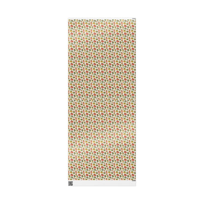 Vintage Christmas Wrapping Paper Roll, Custom Retro Holiday Gift Wrap with Swedish-Inspired Print #26
