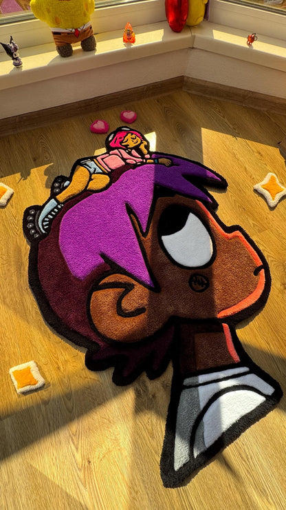 3.5 ft ~105 cm Custom tufted rug – Album Cover Carpet, Handmade Fluffy Rug, Meme Decor for Bedroom or Living Room, Cute Gift for Fans