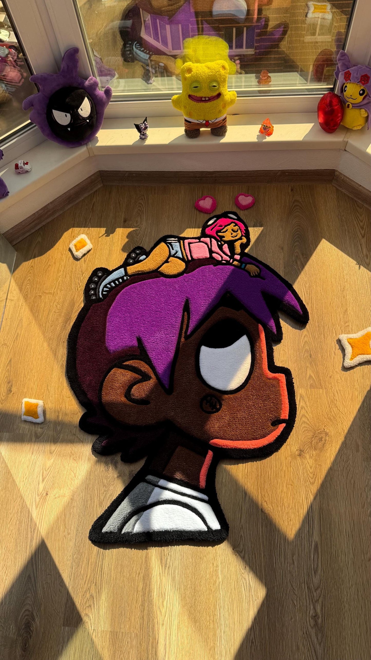 3.5 ft ~105 cm Custom tufted rug – Album Cover Carpet, Handmade Fluffy Rug, Meme Decor for Bedroom or Living Room, Cute Gift for Fans