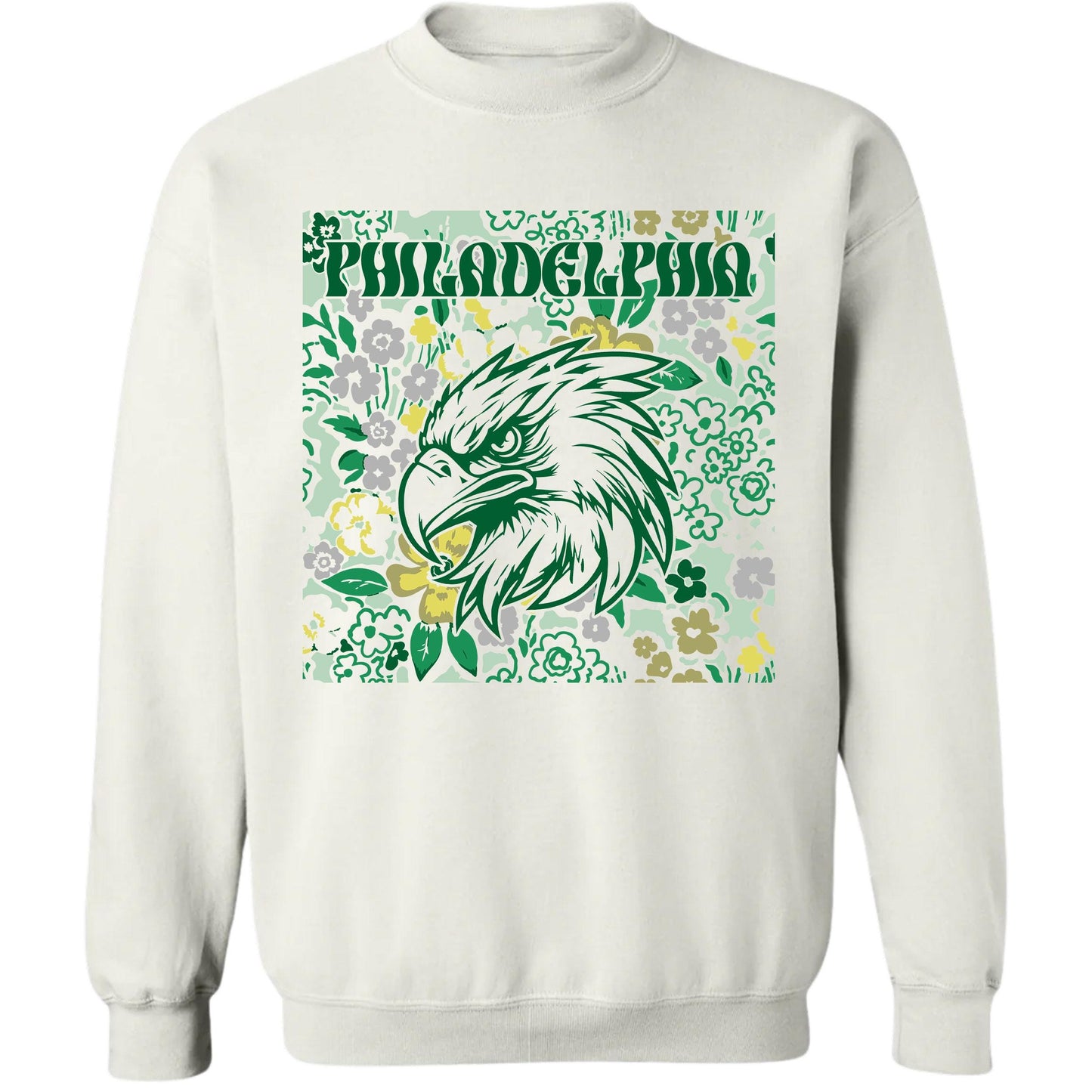 Philadelphia Team Mascot Shirt, Floral Spirit Mascot Sweatshirt, Game Day Tee, Abstract Flower Football Sports Shirt, Cheerleader Gift Shirt