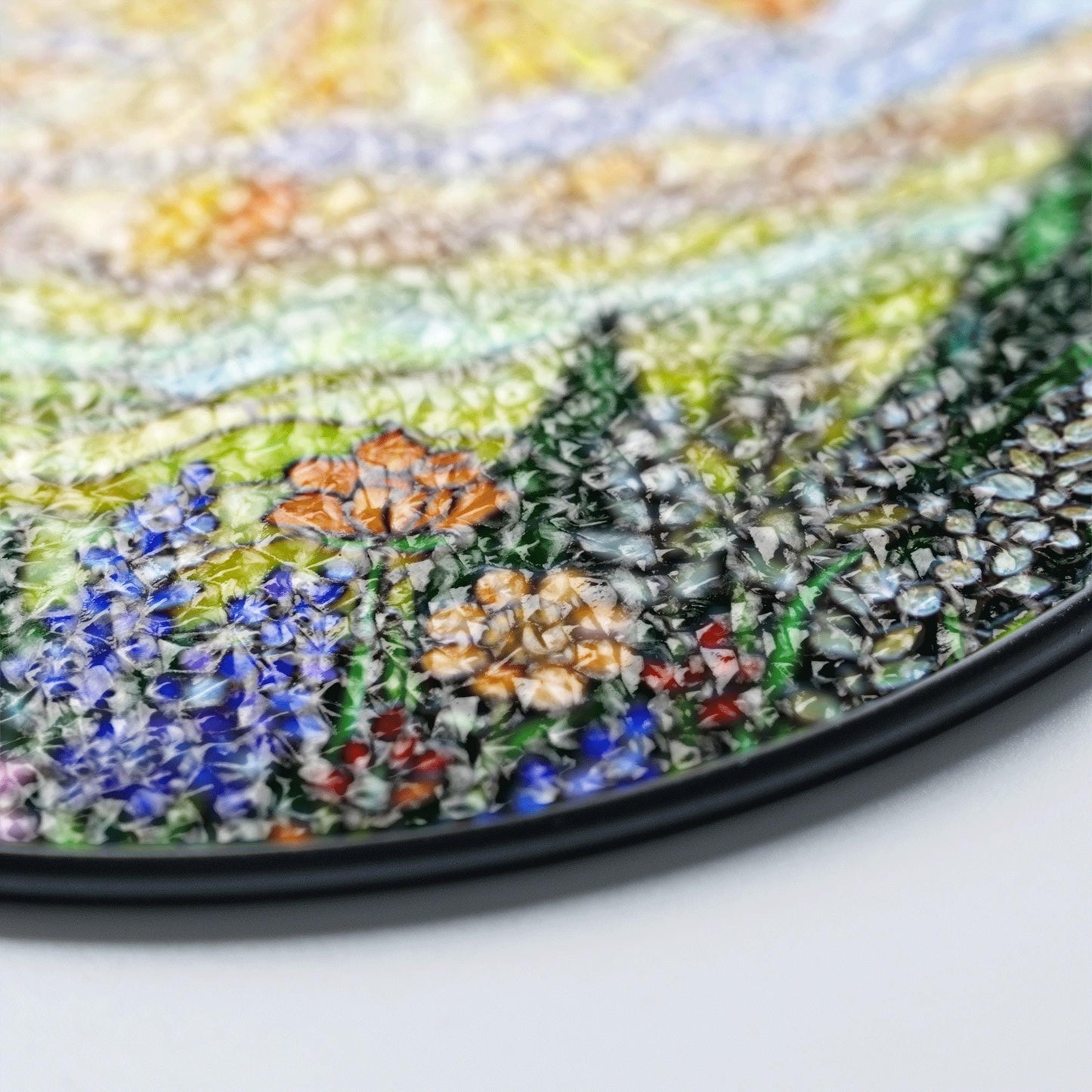 Vibrant Wildflower Meadow Stained Glass Suncatcher Window Hanging Gift for Mothers Day or Nature Lovers