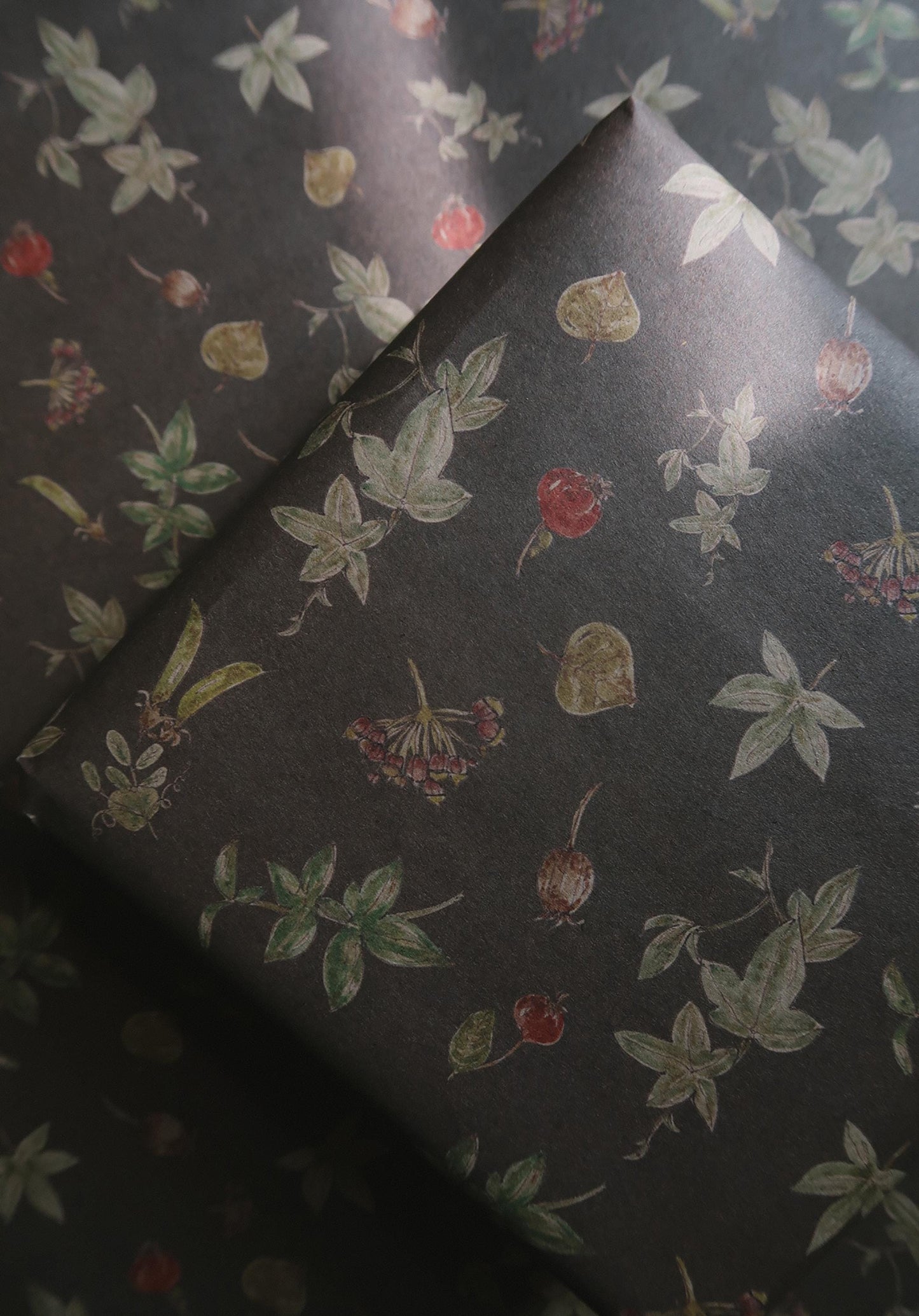 Botanical kraft Wrapping paper, Gift Wrap, Wrapping, Floral Gift Warp, Wrapping paper, gift paper, floral wrapping paper, recycled paper