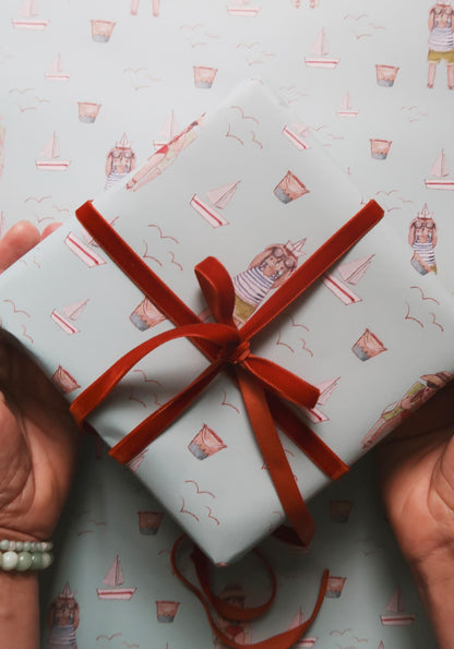 Summer wrapping paper, Gift Wrap, gift wrapping paper, Gift Warp, Wrapping paper, gift paper, illustrated wrapping paper, kids wrapping