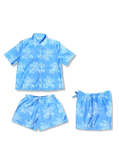 Organic Cotton Short Pyjama Set | Summer Loungewear | Floral Sleepwear with Pockets | Sustainable Gift for Her | Beachwear Set  Pajamas Set