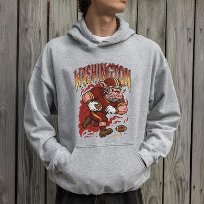 Graphic Washington Mascot Football Sweatshirt, Game Day Gift, Washington Football Fan Tee, Retro Washington Team Shirt, Sport Mascot Gifts