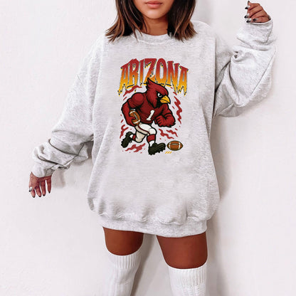 Graphic Arizona Mascot Football Sweatshirt, Game Day Gift Shirt, Arizona Football Fan Tee, Retro Arizona Team Shirt, Sport Mascot Gifts