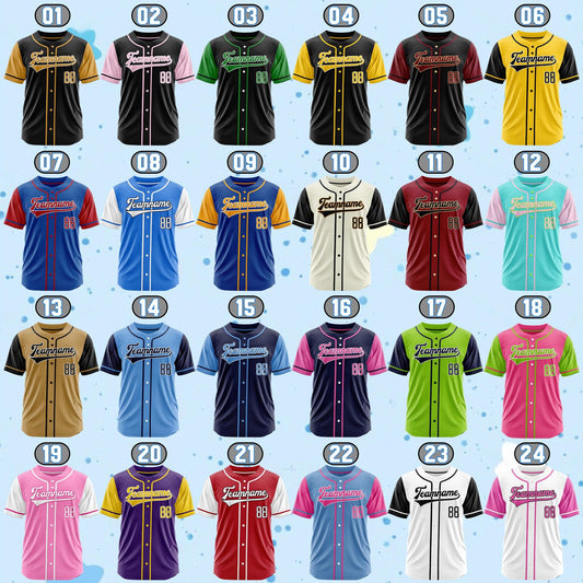 Custom Baseball Jersey: Personalized Name & Number, Embroidered or Printed