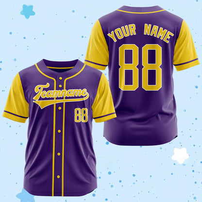 Custom Baseball Jersey: Personalized Name & Number, Embroidered or Printed