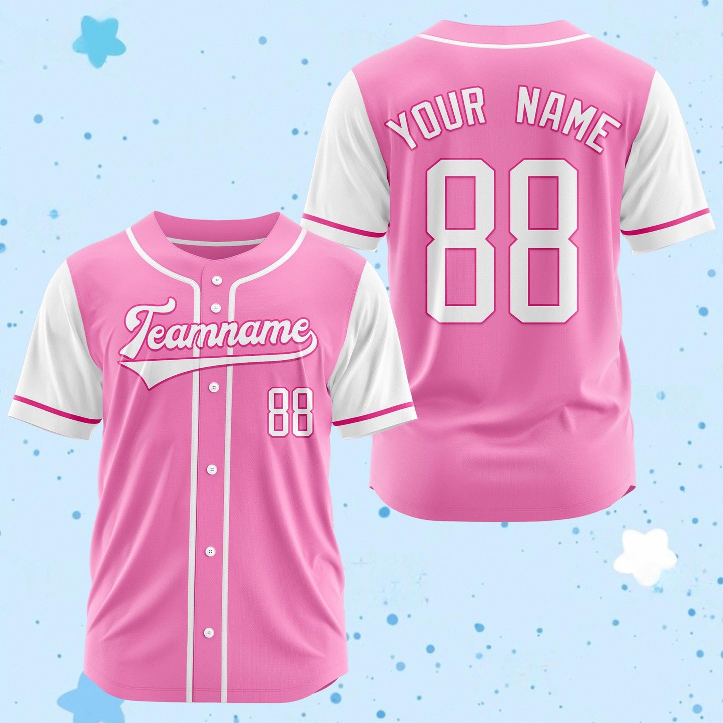 Custom Baseball Jersey: Personalized Name & Number, Embroidered or Printed