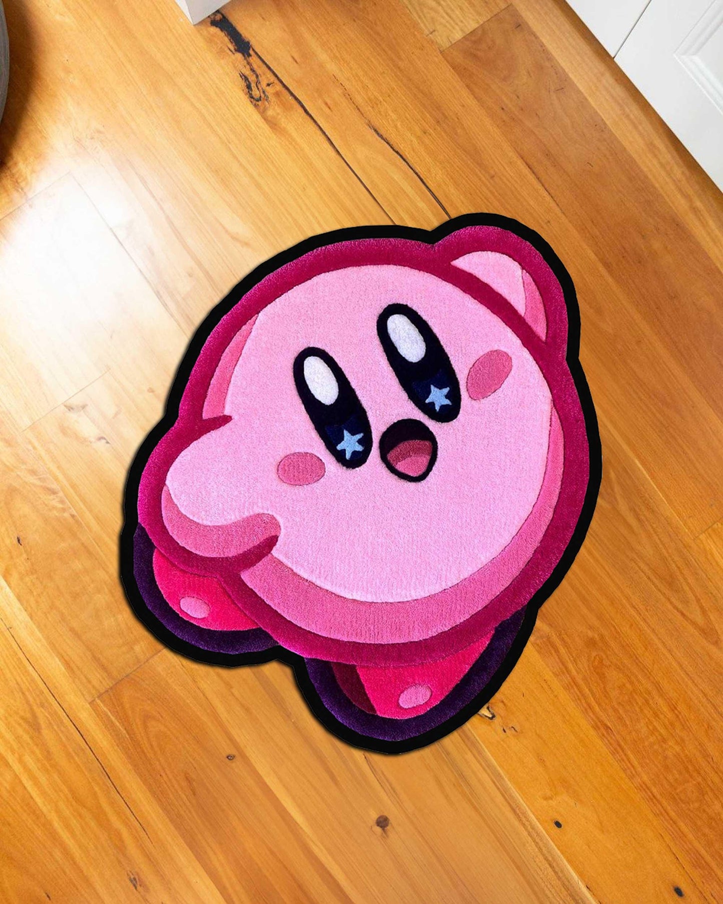 Kirby rug,Kirby Rug,Girl Room Decor,Pink Room Decor,cute kirby rug,Kids Room Decor, Kirby Decor,Video Game Rug,Kids Gift,Kirby CD,custom rug