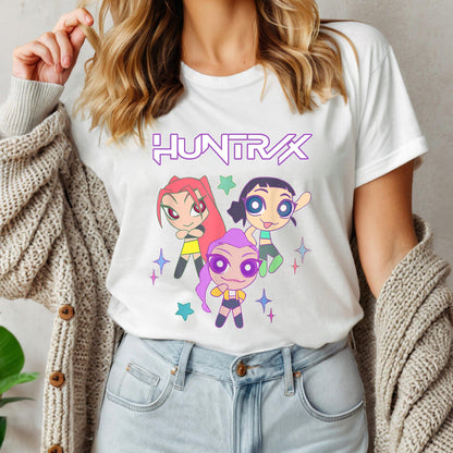 Kpop Demon Hunters Shirt, Huntrix Girl T-Shirt, Kpop idol group Shirt, Mira, Rumi, Joey Shirt,Demon Hunter Merch, Gift for Huntrix fan Shirt