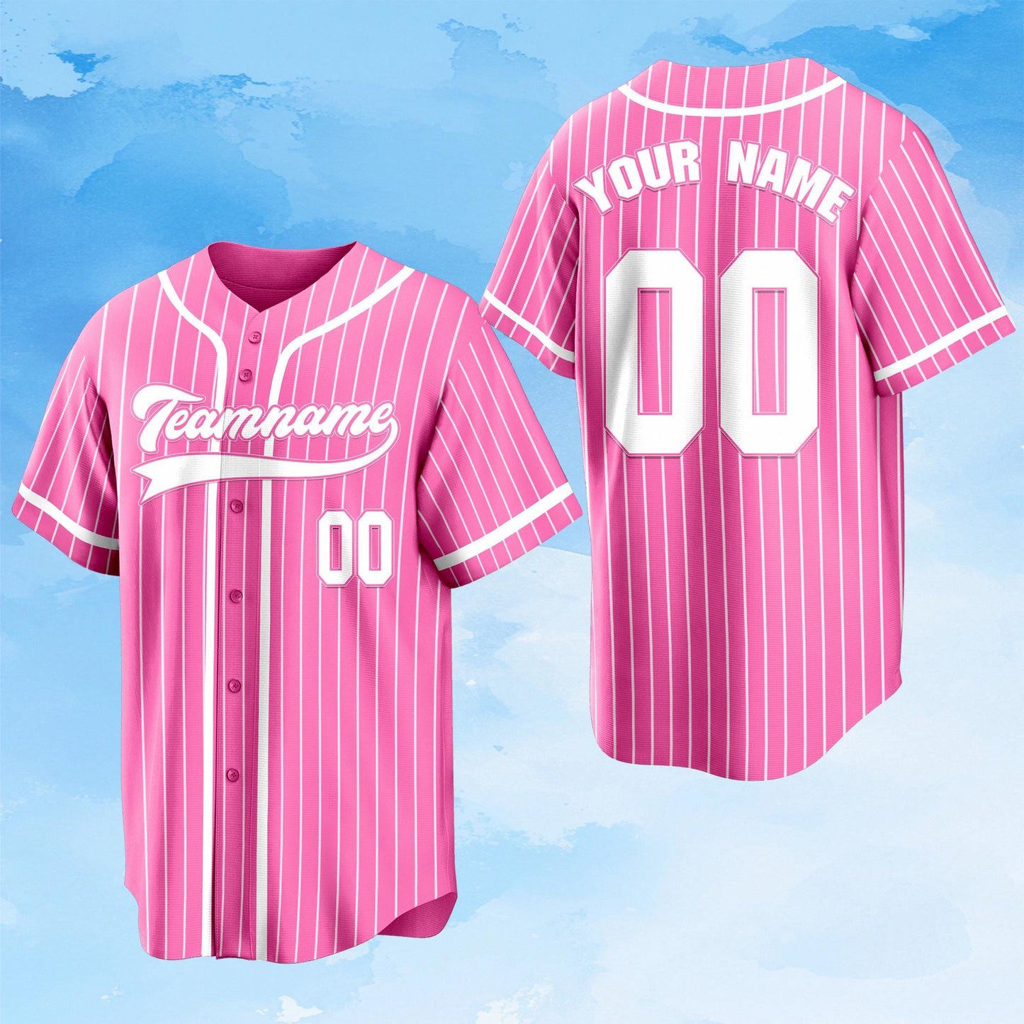 Custom Baseball Jersey: Personalized Team Name & Number, Embroidered or Printed