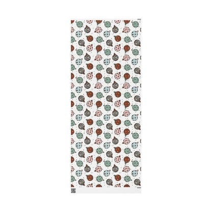 Retro Christmas wrapping paper Unique Vintage Christmas Wrapping Paper Roll, Holiday Gift Wrap with Retro groovy Design