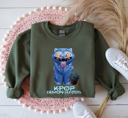 Kpop Demon Hunters Tiger Comfort Colors Shirt, Demon Hunter Tiger Tee, Kpop Huntrix Pin Shirt, Jinu Manga Shirt, Saja Girls Fan, Anime Shirt
