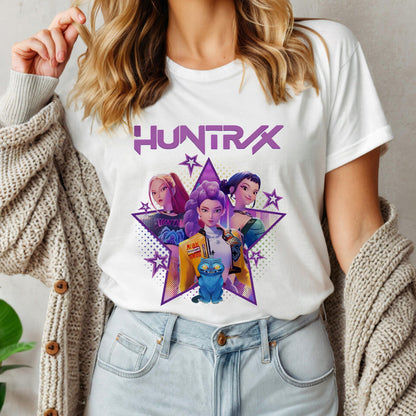Kpop Demon Hunters Shirt, Huntrix Girl T-Shirt, Kpop idol group Shirt, Mira, Rumi, Joey Shirt,Demon Hunter Merch, Gift for Huntrix fan Shirt