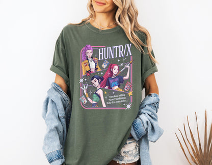 Kpop Demon Hunters Shirt, Huntrix Girl T-Shirt, Kpop idol group Shirt, Mira, Rumi, Joey Shirt,Demon Hunter Merch, Gift for Huntrix fan Shirt