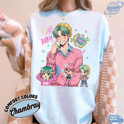Baby Saja Unisex T-shirt, Saja Boys Soda Pop Tee, Kpop Cute Graphic Tee, KPDH Y2K Shirt, Baby Saja Fan Merch, Aesthetic Graphic Tshirt Gift