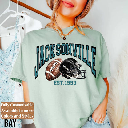 Jacksonville Football Retro Style Sweatshirt, Jacksonville Football Shirt, Jacksonville Fan Shirt, Sunday Football Tee, Game Day Shirt
