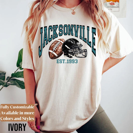 Jacksonville Football Retro Style Sweatshirt, Jacksonville Football Shirt, Jacksonville Fan Shirt, Sunday Football Tee, Game Day Shirt
