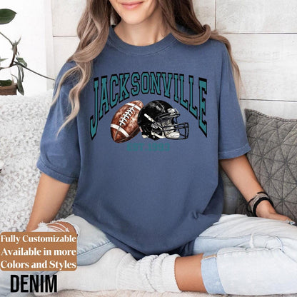 Jacksonville Football Retro Style Sweatshirt, Jacksonville Football Shirt, Jacksonville Fan Shirt, Sunday Football Tee, Game Day Shirt