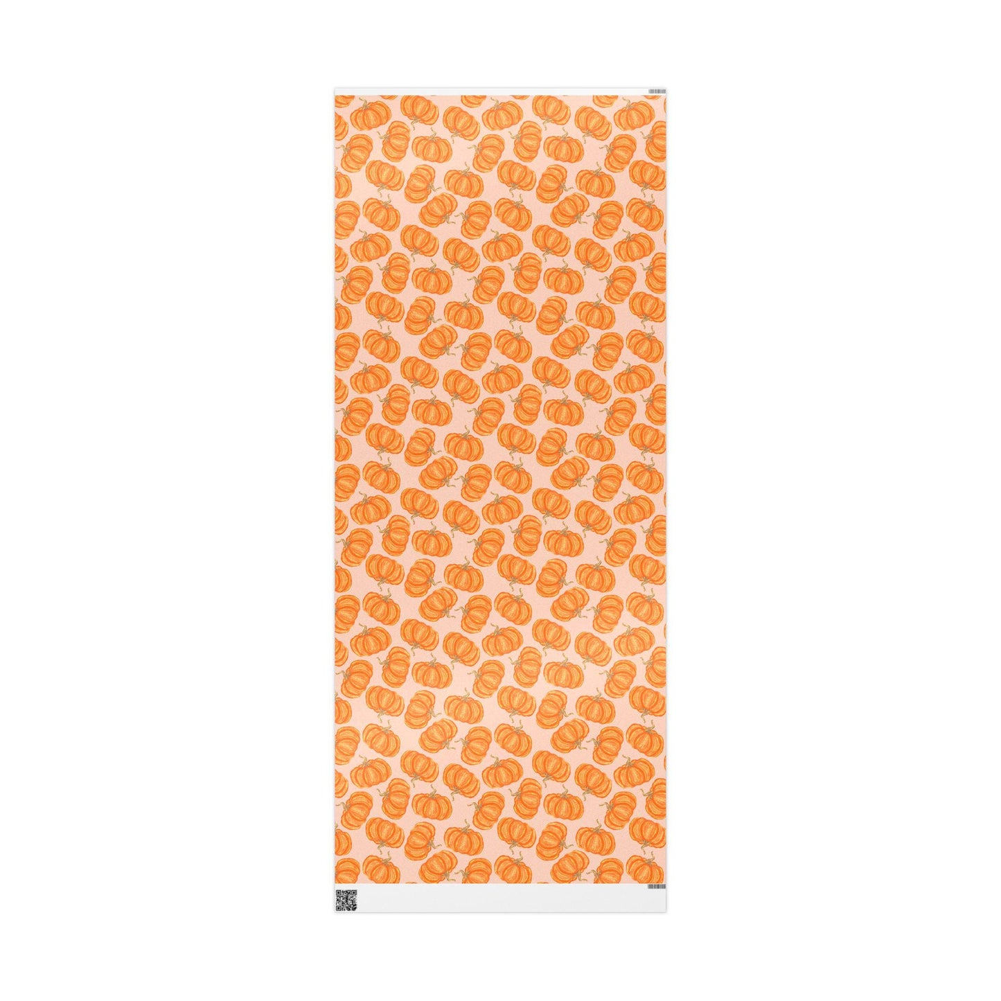 Vintage Halloween Wrapping Paper Roll, Fall Gift Wrap with Retro Cute Pumpkins for Themed Fall October Parties