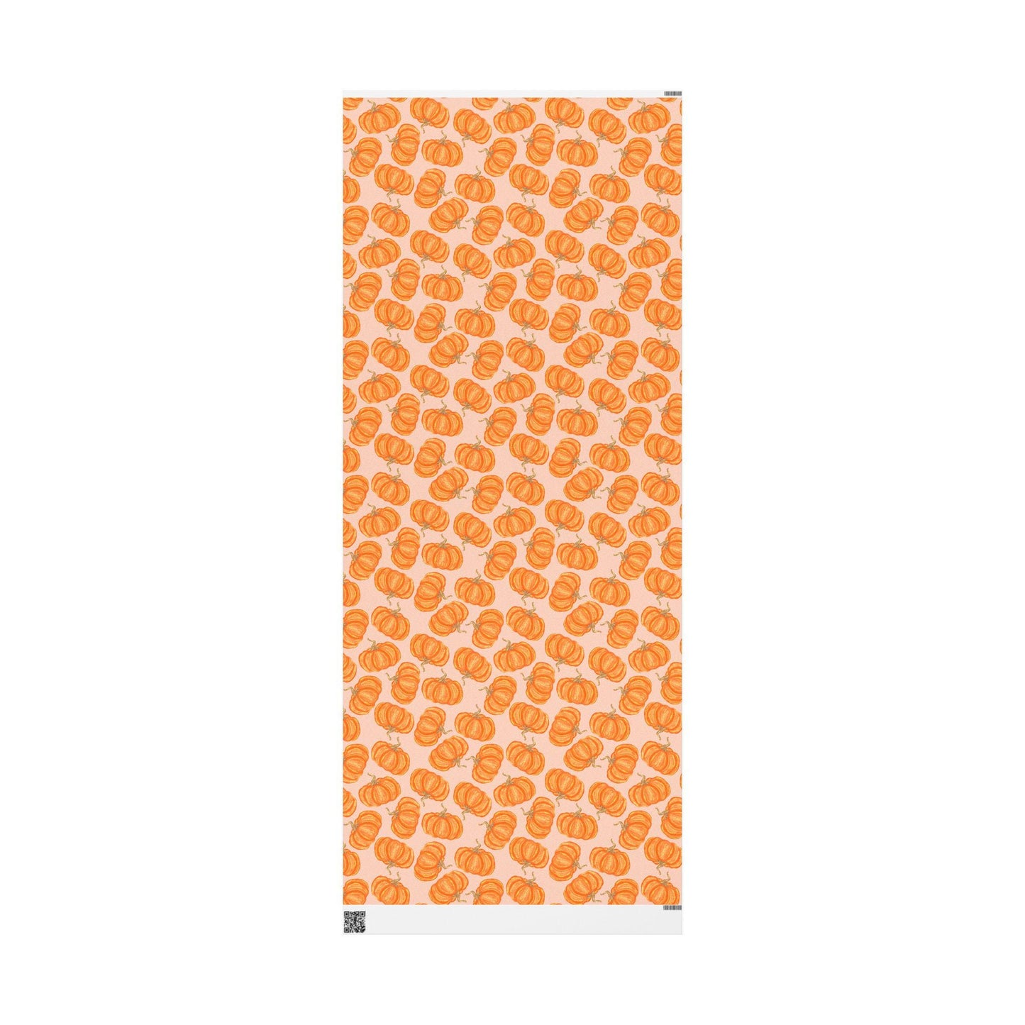 Vintage Halloween Wrapping Paper Roll, Fall Gift Wrap with Retro Cute Pumpkins for Themed Fall October Parties