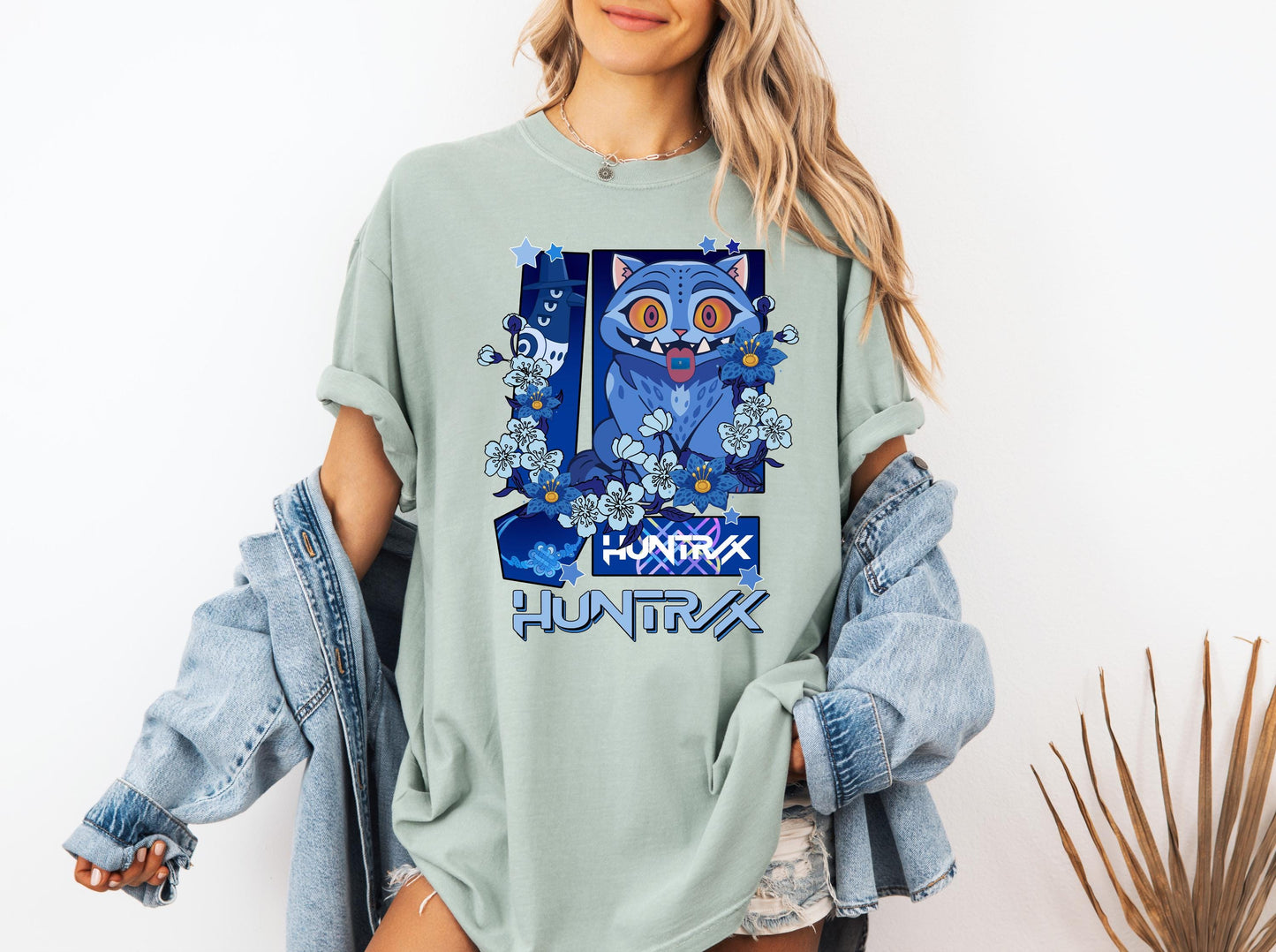Kpop Demon Hunters Tiger Shirt, Demon Hunter Tiger Tee, Kpop Huntrix Pin Shirt, Jinu Manga Shirt, Saja Girls Fan, Anime Shirt