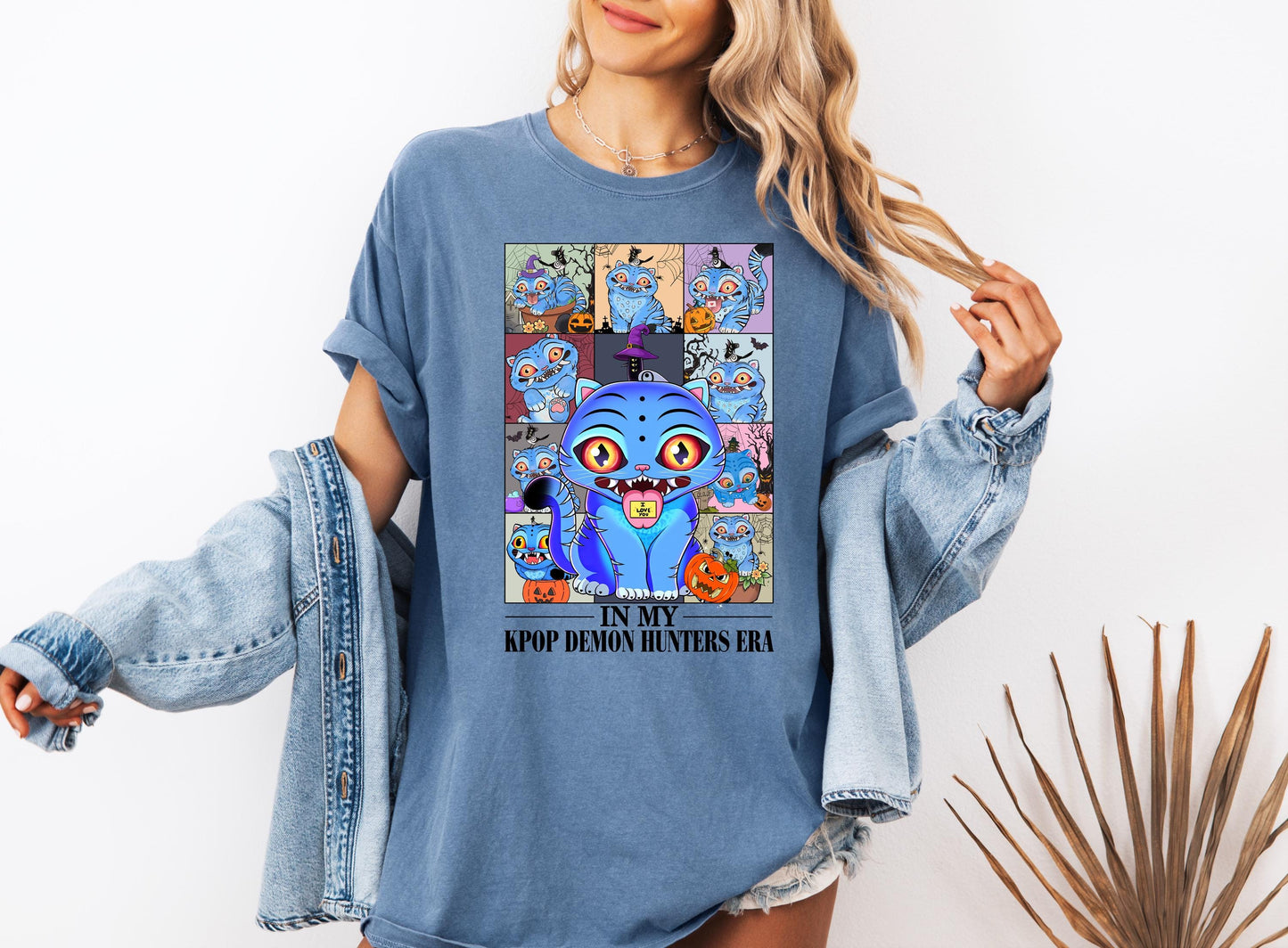 Kpop Demon Hunters Tiger Shirt, Demon Hunter Tiger Tee, Kpop Huntrix Pin Shirt, Jinu Manga Shirt, Saja Girls Fan, Anime Shirt