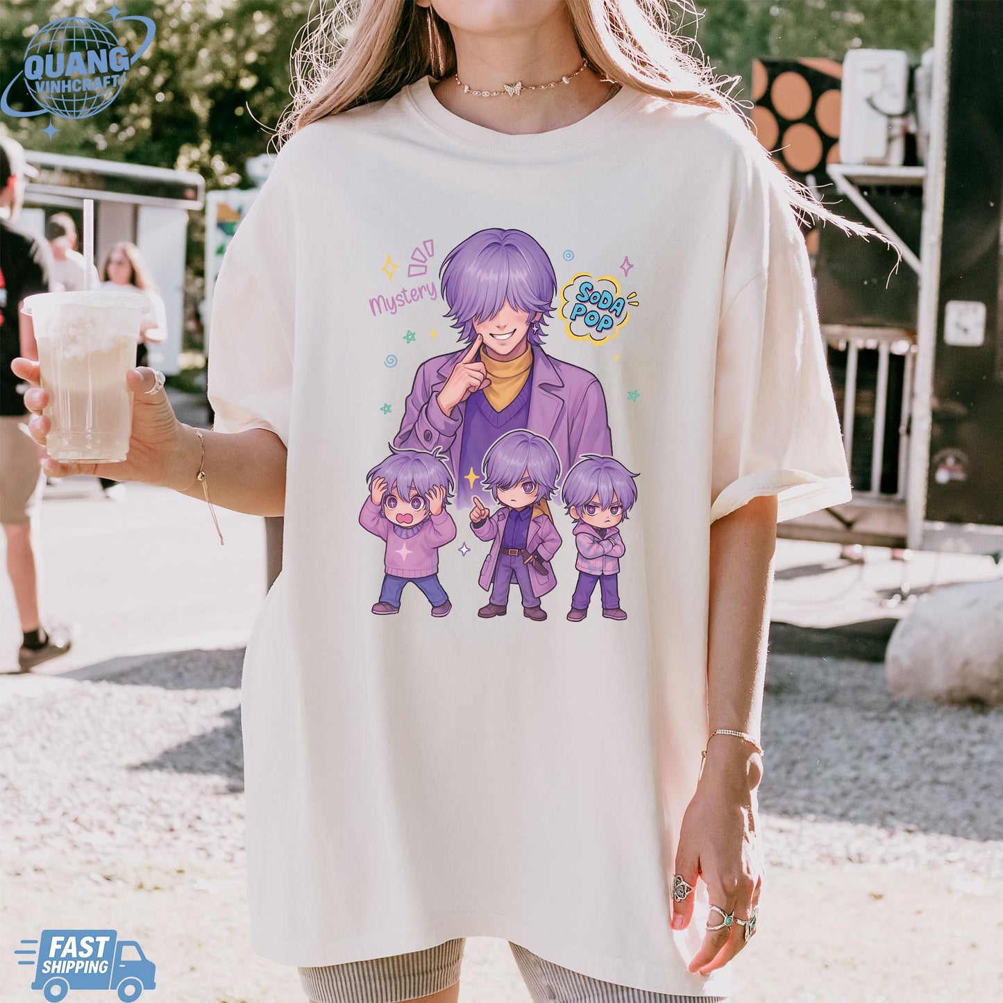 Mystery Unisex T-shirt, Saja Boys Soda Pop Tee, Kpop Cute Graphic Tee, KPDH Y2K Shirt, Mystery Fan Merch, Aesthetic Graphic Tshirt Gift