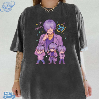 Mystery Unisex T-shirt, Saja Boys Soda Pop Tee, Kpop Cute Graphic Tee, KPDH Y2K Shirt, Mystery Fan Merch, Aesthetic Graphic Tshirt Gift