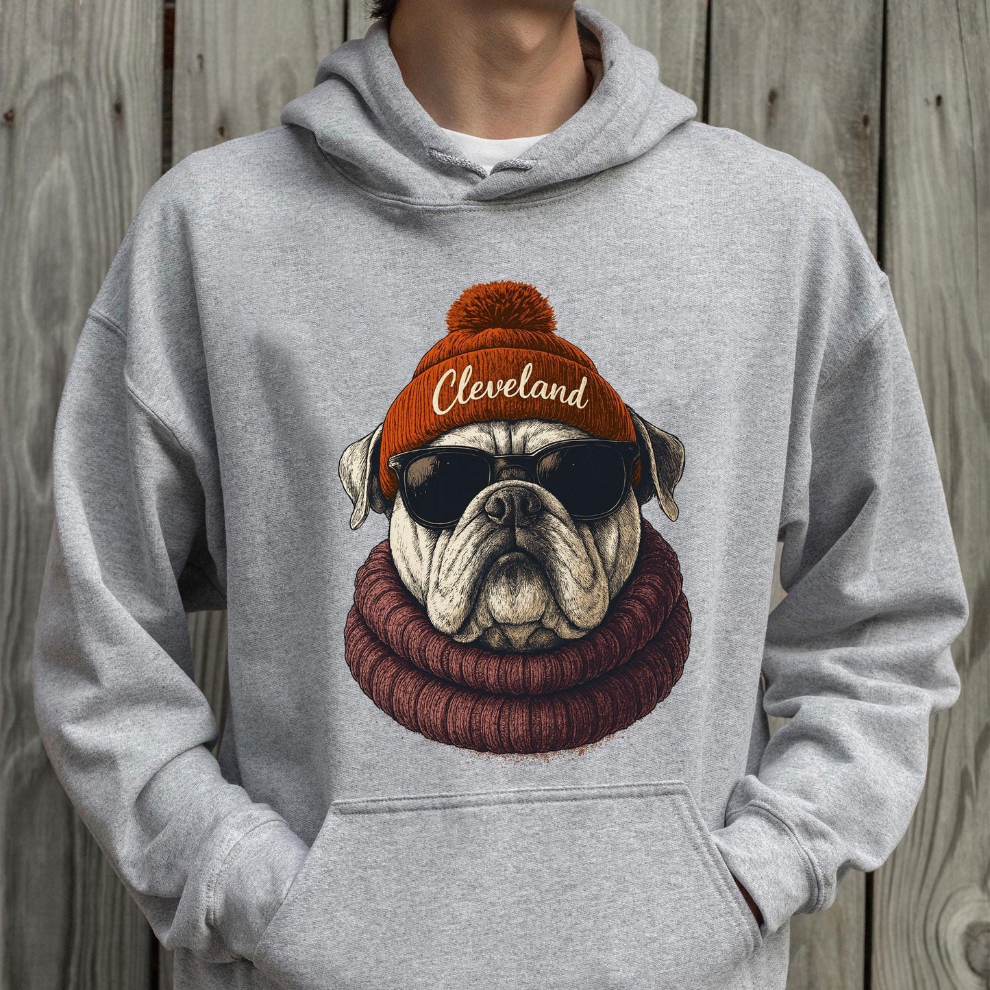 Cleveland Football Sweatshirt, Retro Sports Fan Shirt, Game Day Gift Tee, Cleveland Mascot Sweatshirt, Cleveland Football Fan Shirt