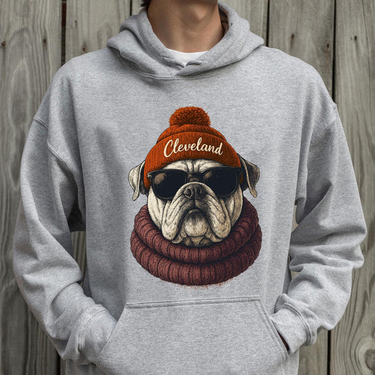 Cleveland Football Sweatshirt, Retro Sports Fan Shirt, Game Day Gift Tee, Cleveland Mascot Sweatshirt, Cleveland Football Fan Shirt