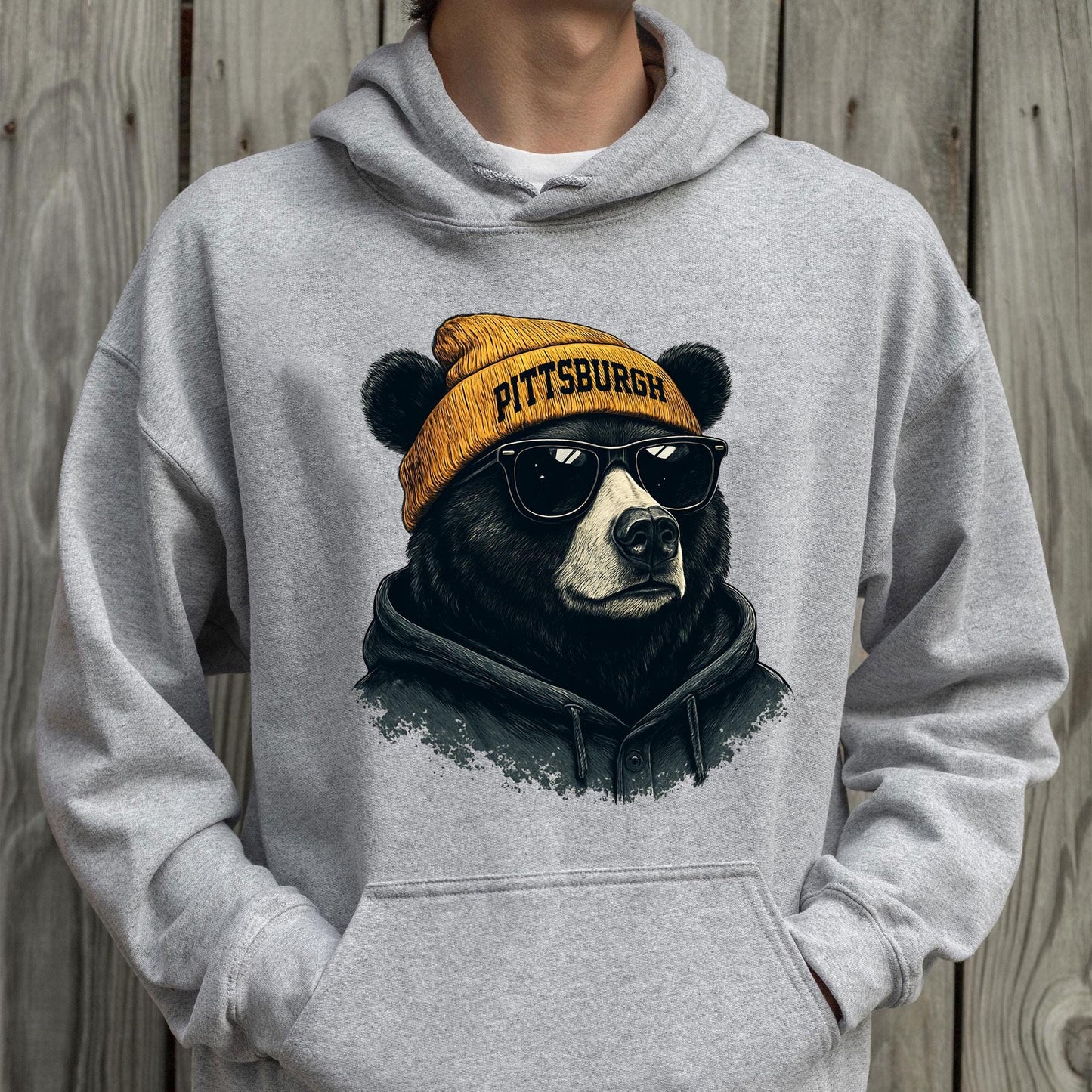 Graphic Pittsburgh Mascot Football Sweatshirt, Game Day Gift Shirt, Pittsburgh Football Fan Tee, Retro Pittsburgh Team, Sport Mascot Gifts