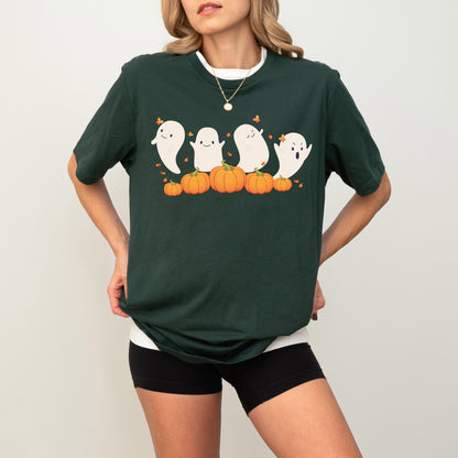 Halloween Ghost Shirt, Halloween Pumpkin Sweatshirt, Spooky Season T-Shirt, Treat Or Trick Pumpkin Tee, Scary Halloween Woman Shirt