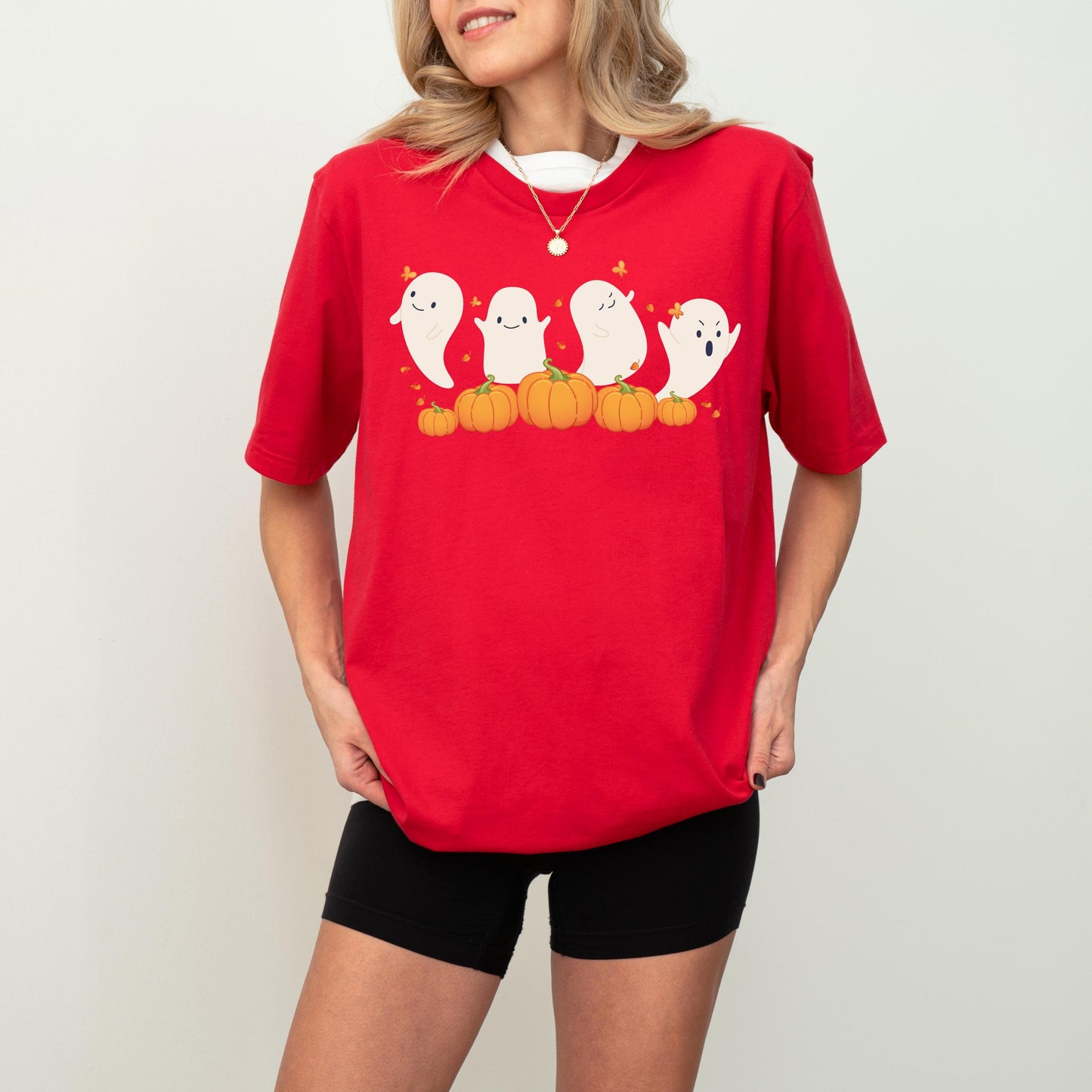 Halloween Ghost Shirt, Halloween Pumpkin Sweatshirt, Spooky Season T-Shirt, Treat Or Trick Pumpkin Tee, Scary Halloween Woman Shirt