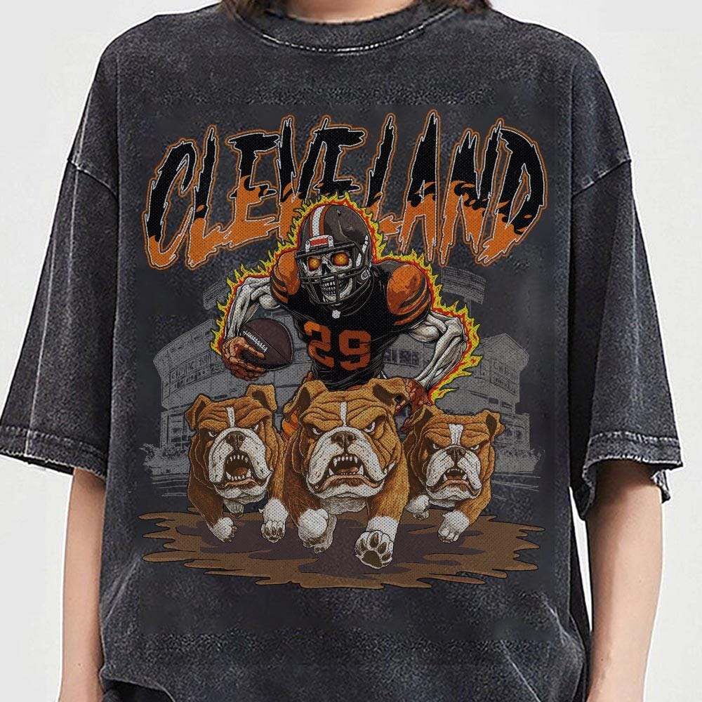 Cleveland Football Skull Vintage Shirt