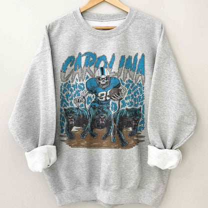 Carolina Panther Football Skull Vintage Shirt